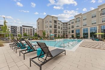 Resort-style swimming pool